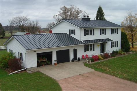 light gray house dark gray metal roof|metal roof color charcoal gray.